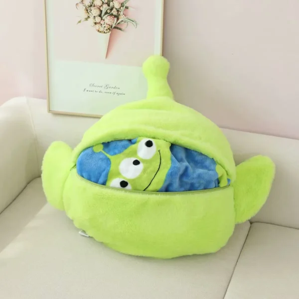 Comfortable Cushion Blanket Stitch Alien Back Cushion Throw Pillow Sofa Bed Home Decor Nap Pillow Blanket Xmas Gifts - Image 4