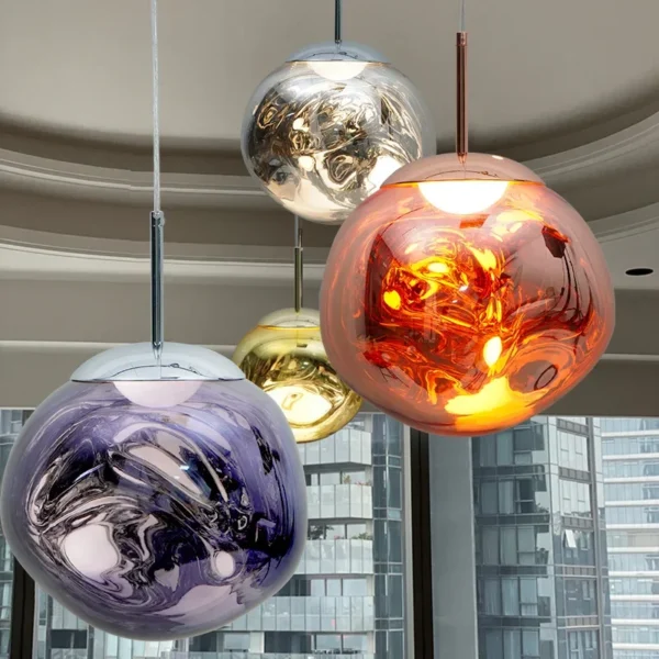 Modern LED Pendant Light Lava Home Creative Bedroom Living Room Dining Room Kitchen Decoration Indoor Lighting