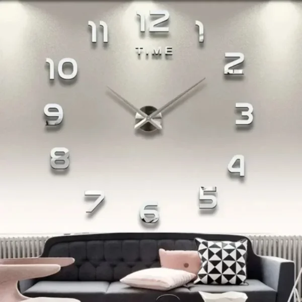 Digital Clock Wall Stickers Needle Decoration Glowing Clocks DIY Bedroom Living Home Quartz Creatives Removable Room Watches