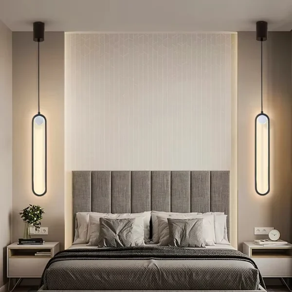 Modern Minimalist Led Pendant Lamp For Dining Room Bedroom Bedside Hanging Chandelier Home Decor Suspension Light Fixtrue Lustre