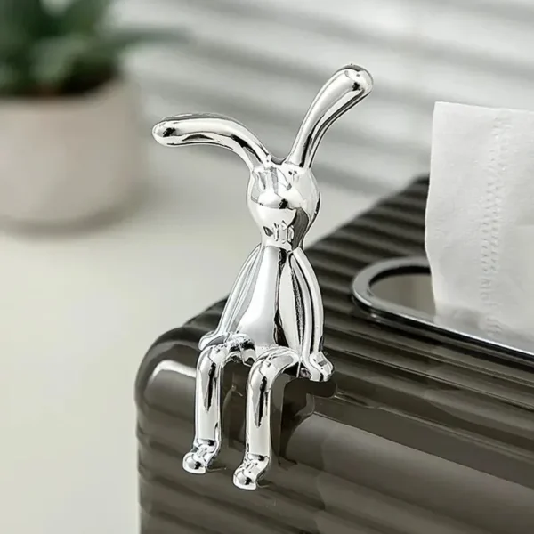 2PC Long-Eared Rabbit Double Statue Cartoon Decoration Accessories Living Room Bedroom Car Decoration Desktop Decorative Ornamet - Image 5