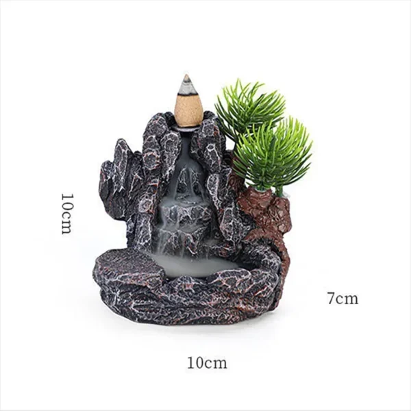 Backflow Incense Holder Waterfall Incense Burner Home Decor Aromatherapy Ornament Incense Cones with Backflow Incense Cones - Image 6