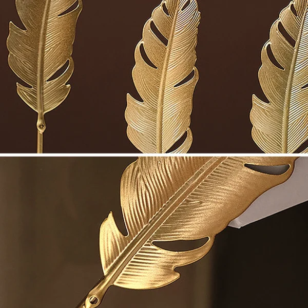 Nordic Gold Ginkgo Leaf Crafts Leaves Sculpture Luxury Living Room Decor Home Decoration Accessories Office Desktop Ornaments - Image 4