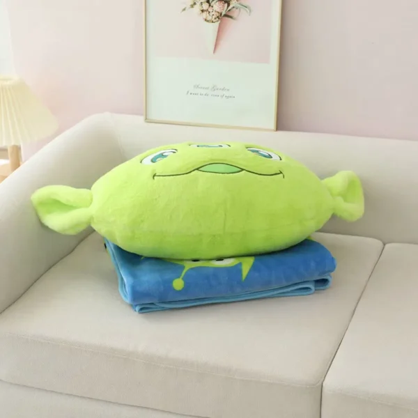 Comfortable Cushion Blanket Stitch Alien Back Cushion Throw Pillow Sofa Bed Home Decor Nap Pillow Blanket Xmas Gifts - Image 5