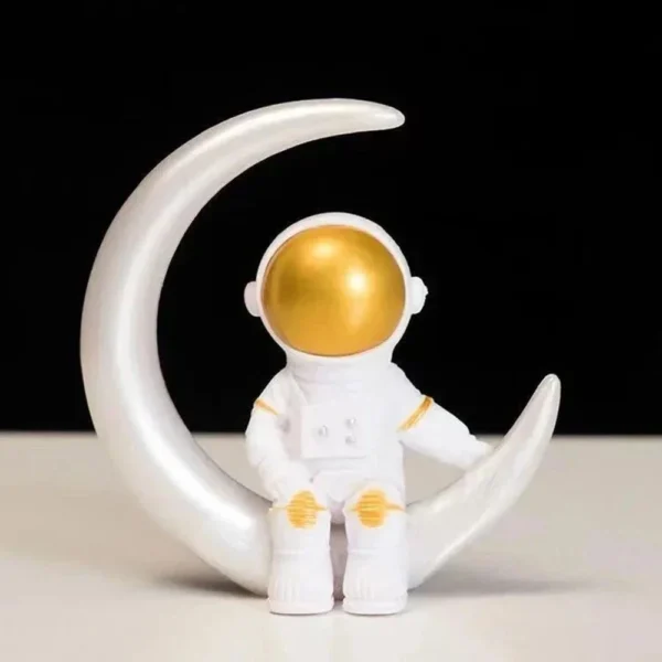 4 pcs Astronaut Figure Statue Figurine Spaceman Sculpture Educational Toy Desktop Home Decoration Astronaut Model For Kids Gift - Image 5