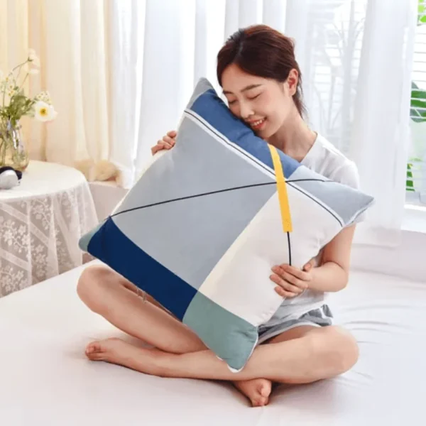 Multifunction Pillow Quilt with Sleeve Winter Warm Thickened Washed Blanket Dormitory Mantle Covered Wearable Quilted Comforters - Image 6