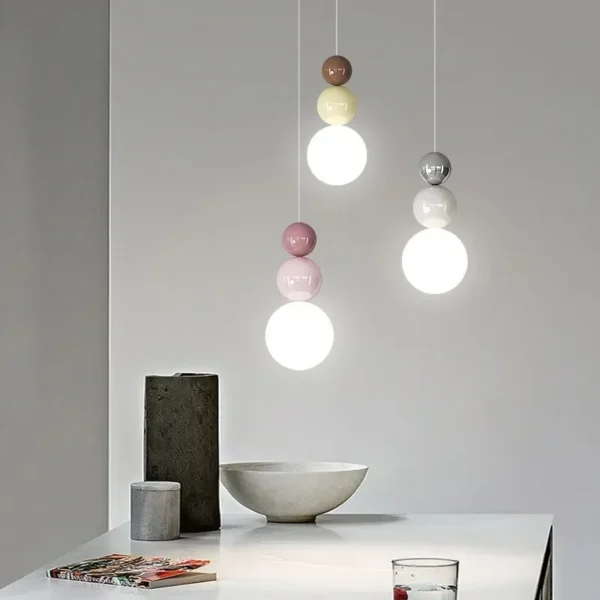 Nordic Pendant Light LED Hanging Lamp Indoor Fixture For Home Lighting Bedroom Bedside Living Room Decor LED Pendant Light