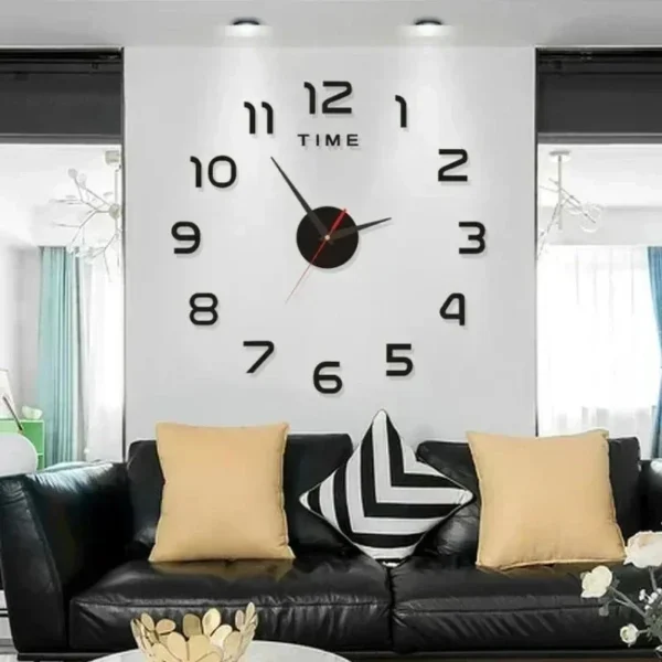 Digital Clock Wall Stickers Needle Decoration Glowing Clocks DIY Bedroom Living Home Quartz Creatives Removable Room Watches - Image 3