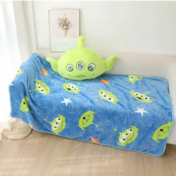 Comfortable Cushion Blanket Stitch Alien Back Cushion Throw Pillow Sofa Bed Home Decor Nap Pillow Blanket Xmas Gifts - Image 2