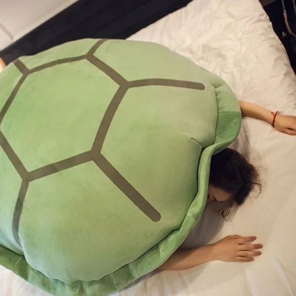 Large Wearable Turtle Shell Plush Blanket Cute Soft Cushion Home Room Decor Sofa Decoration Birthday Children Day Gift For Kids - Image 4