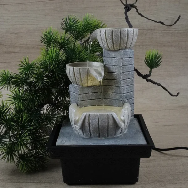 Desktop Waterfall fountain indoor Small Fountain Humidifier TeaTable decoration ornaments Home Office Other Indoor Places