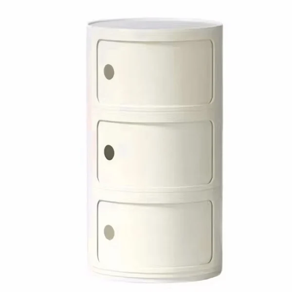 2/3 Layer Nordic Round Bedside Table Bedroom Small Side End Table Nightstand Storage Locker Bedroom Furniture - Image 4