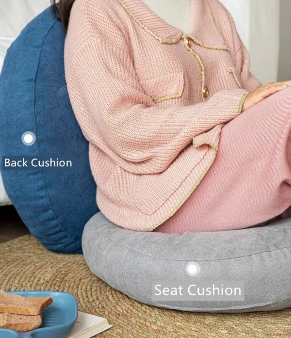 Floor Seat Pillow Solid Color Suitable for Meditation Yoga Round Seat Pads Mat Pouf Sofa Chair Bed Car Seat Pillows Cushions - Image 6