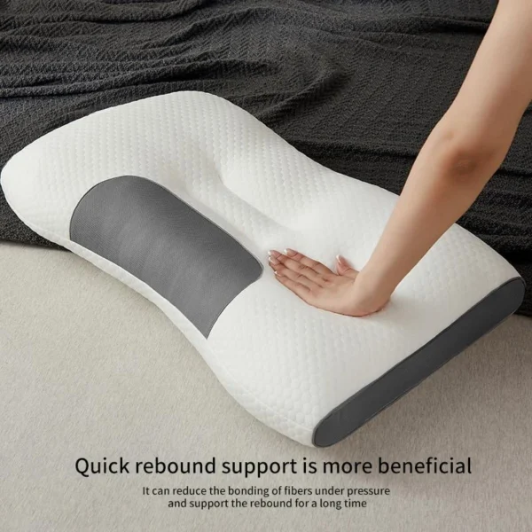 New Neck Pillow Help Sleep And Protect The Neck Cervical Orthopedic Household Soybean Fiber Massage SPA Pillow For Sleeping - Image 3