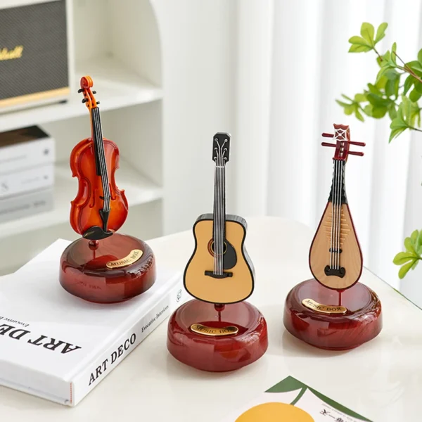 Nrodic Home Decor Figurines for Interior New Classical Music Box Sculpture Modern Living Room Decoration Office Desk Ornaments - Image 3