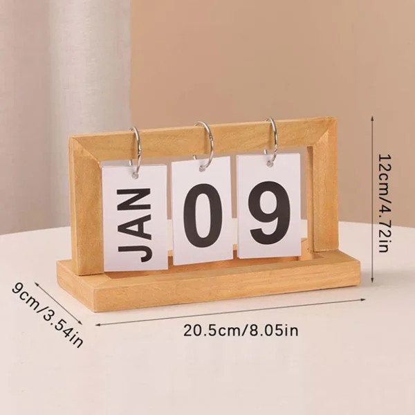 Minimalist Style Living Room Office Decoration Wooden Calendar Ornament Modern Desk Accessories Simple Home Decor Crafts Gift - Image 6