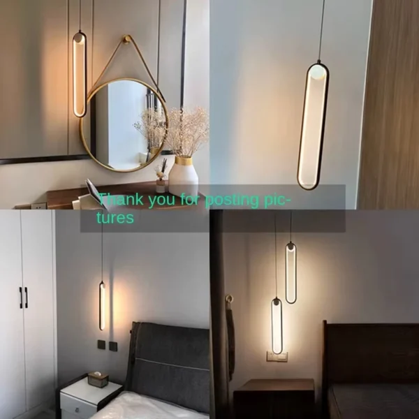 Modern Minimalist Led Pendant Lamp For Dining Room Bedroom Bedside Hanging Chandelier Home Decor Suspension Light Fixtrue Lustre - Image 6