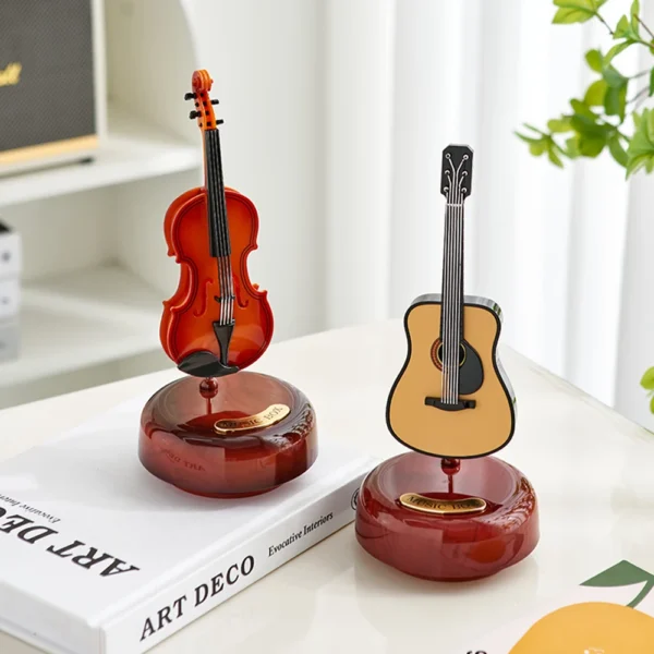 Nrodic Home Decor Figurines for Interior New Classical Music Box Sculpture Modern Living Room Decoration Office Desk Ornaments - Image 2