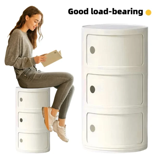 2/3 Layer Creative Sofa Side Table Bedroom Small Side End Table Nightstand Storage Locker Bedroom Furniture - Image 2