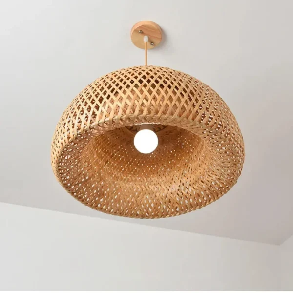 Hot Sale Decor Wooden Lamp Bar Cafe Festival Hotel Lantern Decoration Rattan Bamboo Woven Camping Craft Table Decor Lamp - Image 5