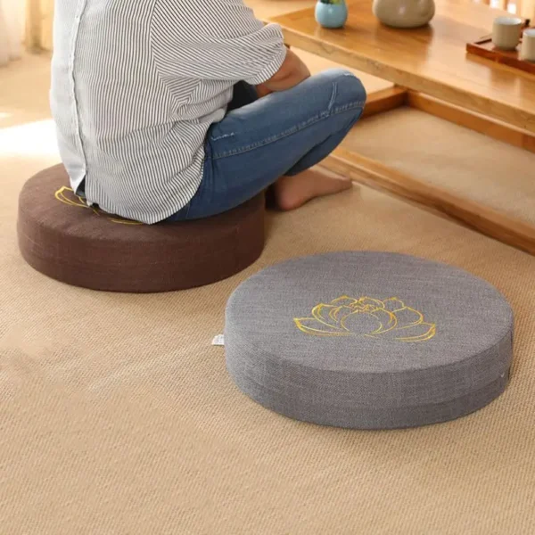 40X6CM Yoga Meditate PEP Hard Texture Meditation Cushion Backrest Pillow Japanese Tatami Mat Removable and Washable - Image 2