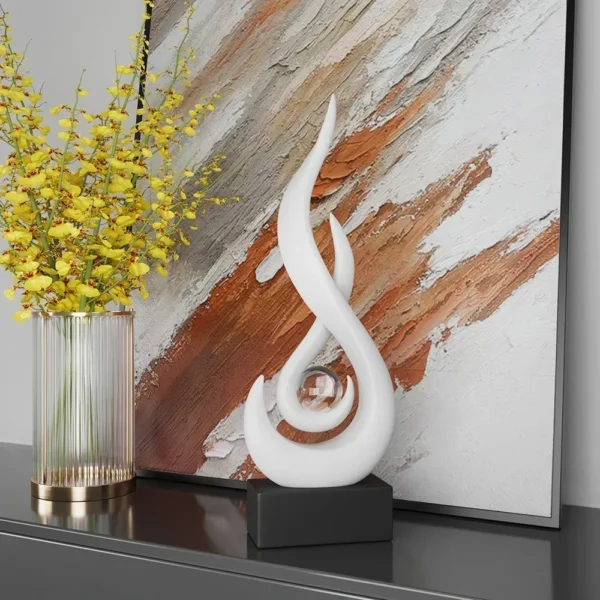 Creative Living Room Decoration Abstract Sculpture Ceramic Statue Home Decoration Accessories Home Decor Bookshelf Decor Gift - Image 2