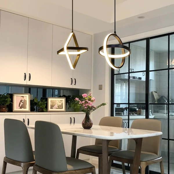 Modern LED Pendant Light for Living Dining Room Table Bedroom Bedside Ceiling Chandelier Indoor Home Decoration Lighting Fixture