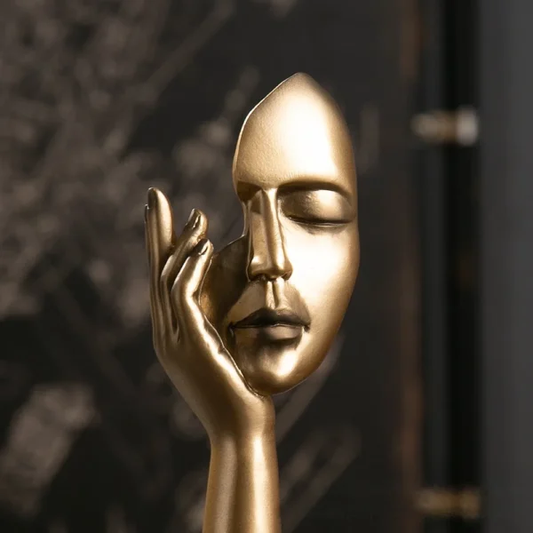 Abstract Face Statue Sculptures and Figurines Decoration Nodic Home Decor Luxury Living Room Decoration Figurines for Interior - Image 5