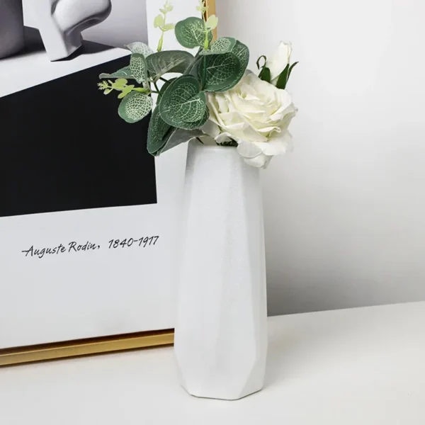 Nordic Style Flower Vase Living Room Decoration Ornaments Modern OrigamiPlastic Vases Pot Flower Arrangements Home Decor - Image 4