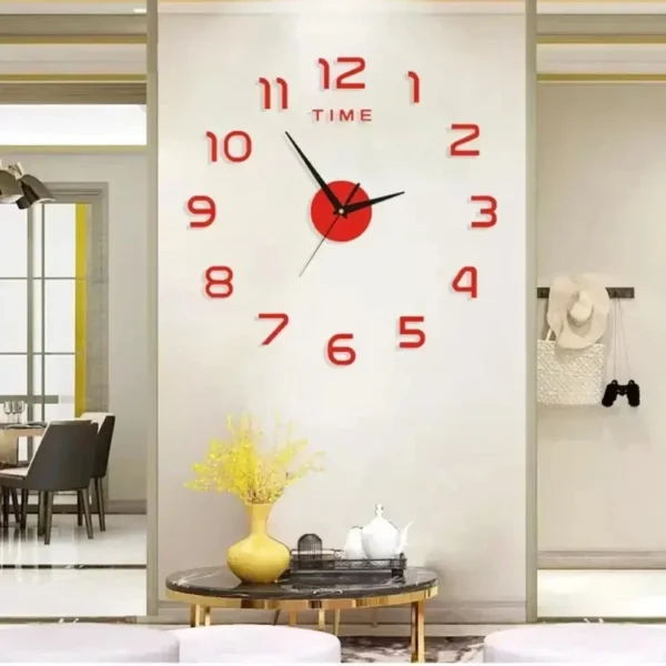 Digital Clock Wall Stickers Needle Decoration Glowing Clocks DIY Bedroom Living Home Quartz Creatives Removable Room Watches - Image 2