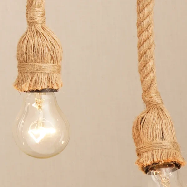 1/2/3/4/5 head vintage hemp rope pendant light retro loft industrial hanging lamp edison bulb lamp home light decoration - Image 4