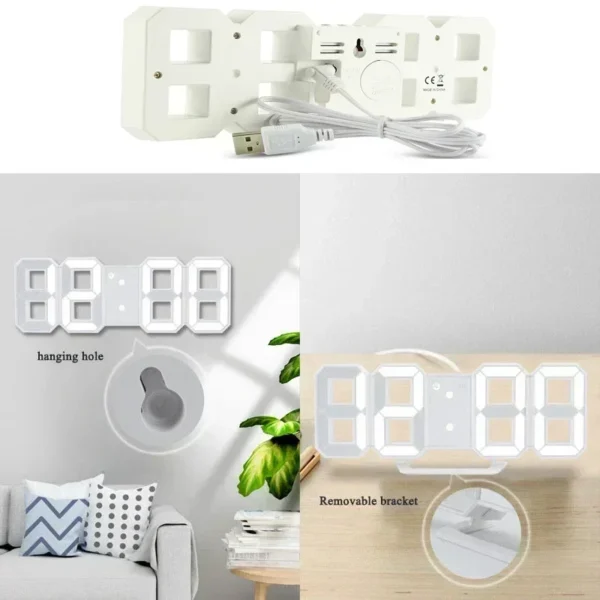 Digital Wall Clock Desk Watches Electronic Alarm Modern Home Decoration for Bedroom Decor Interior Led Table Clocks Living Room - Image 5