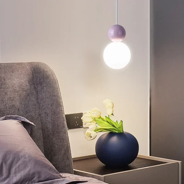 Nordic Pendant Light LED Hanging Lamp Indoor Fixture For Home Lighting Bedroom Bedside Living Room Decor LED Pendant Light - Image 4