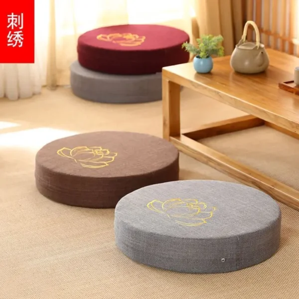 40X6CM Yoga Meditate PEP Hard Texture Meditation Cushion Backrest Pillow Japanese Tatami Mat Removable and Washable - Image 4